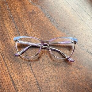 Stylish Purple and Blue Eyeglasses